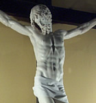 Figura del Cristo tallada en marfil.