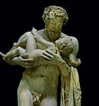 Escultura mitológica de la Grecia antigua.