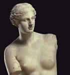 Trabajo realizado en marmol de la diosa griega.