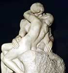 Escena de amor esculpida por Rodin.